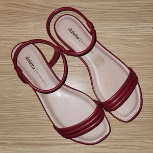 Red sandals